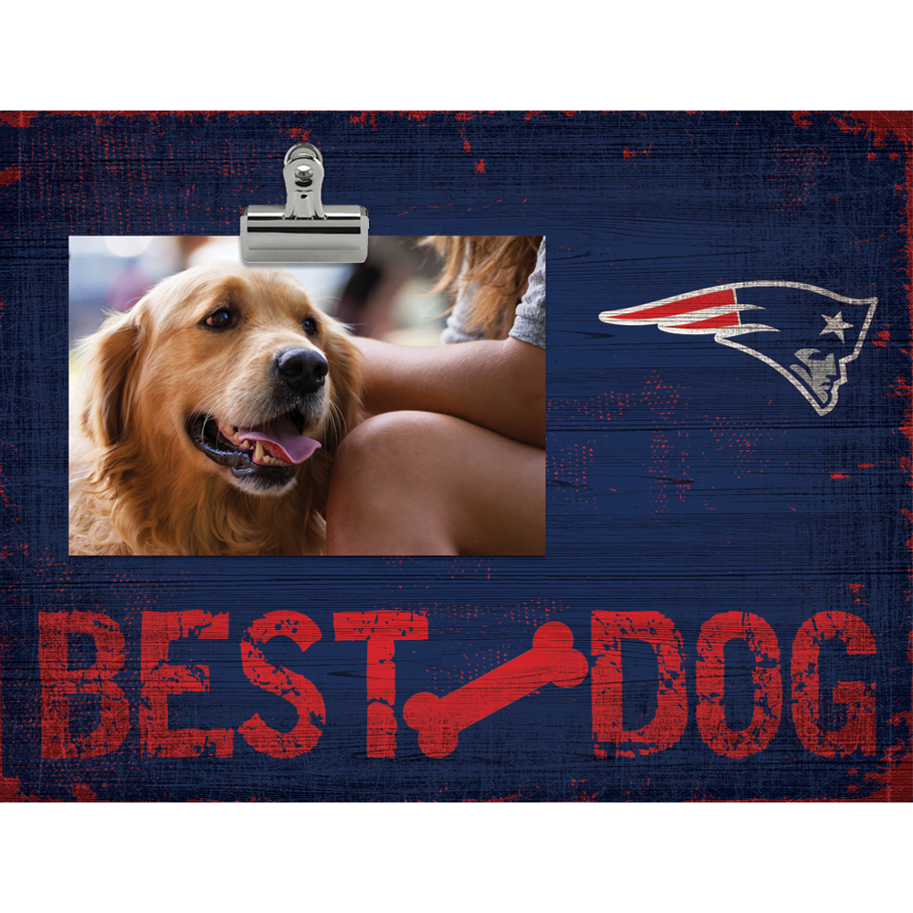 New England Patriots 10.5" x 8" Best Dog Clip Photo Frame