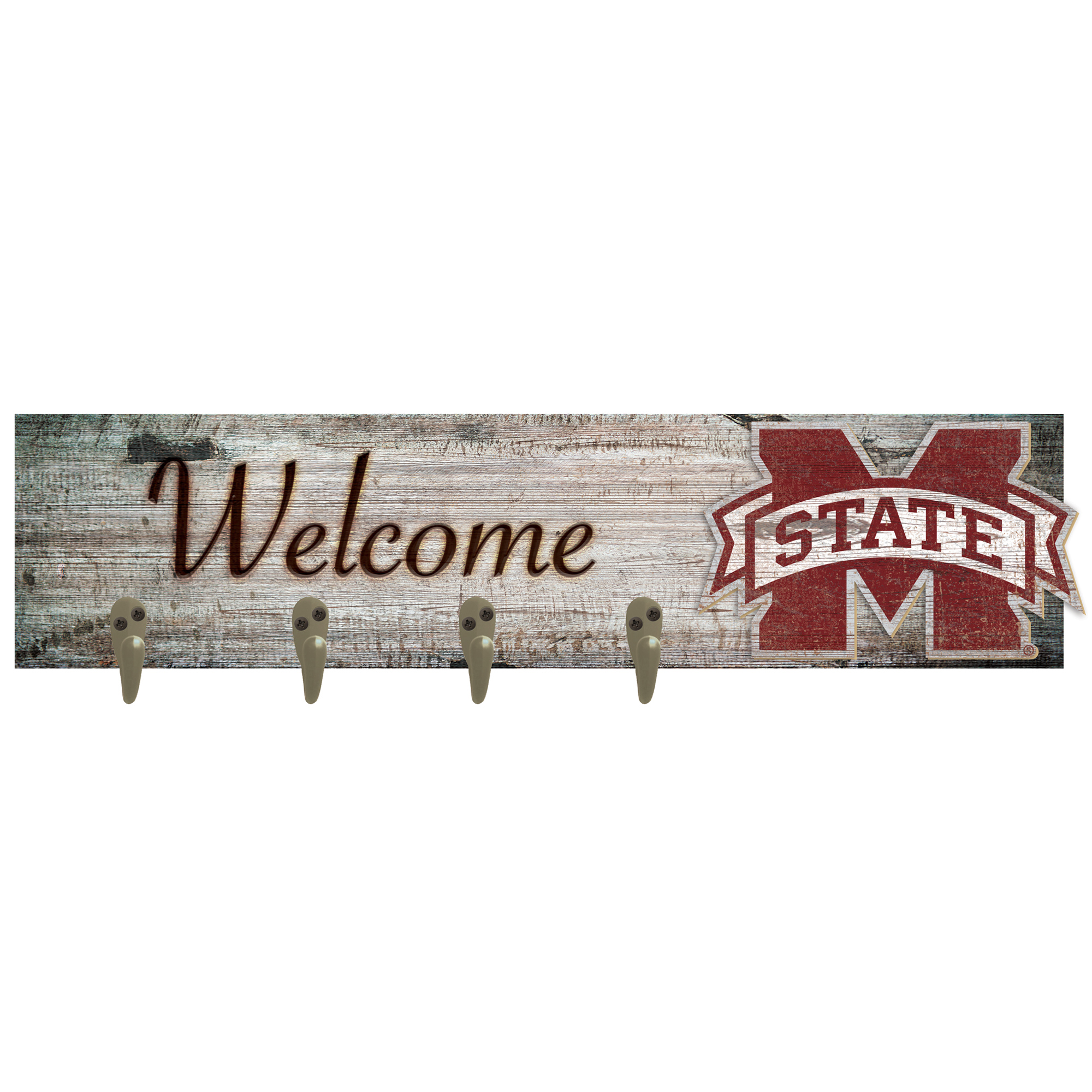 Mississippi State Bulldogs 24" x 6" Mounted Coat Hanger