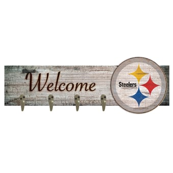 Pittsburgh Steelers 24" x 6" Mounted Coat Hanger