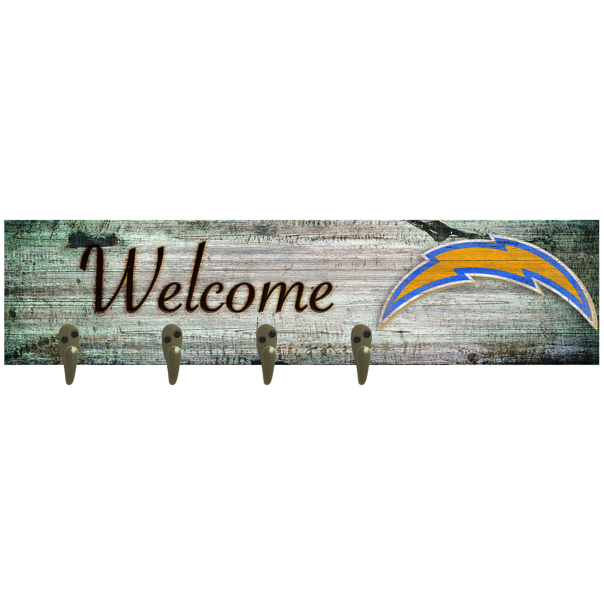 Los Angeles Chargers 24" x 6" Mounted Coat Hanger