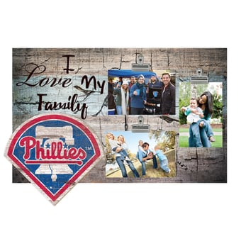 Philadelphia Phillies 11" x 19" I Love My Family Clip Photo Frame