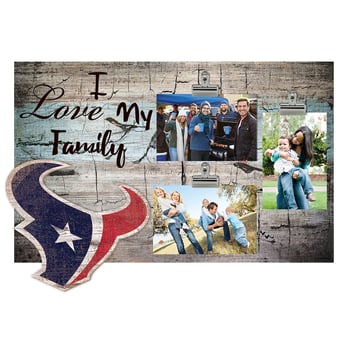 Houston Texans 11" x 19" I Love My Family Clip Photo Frame