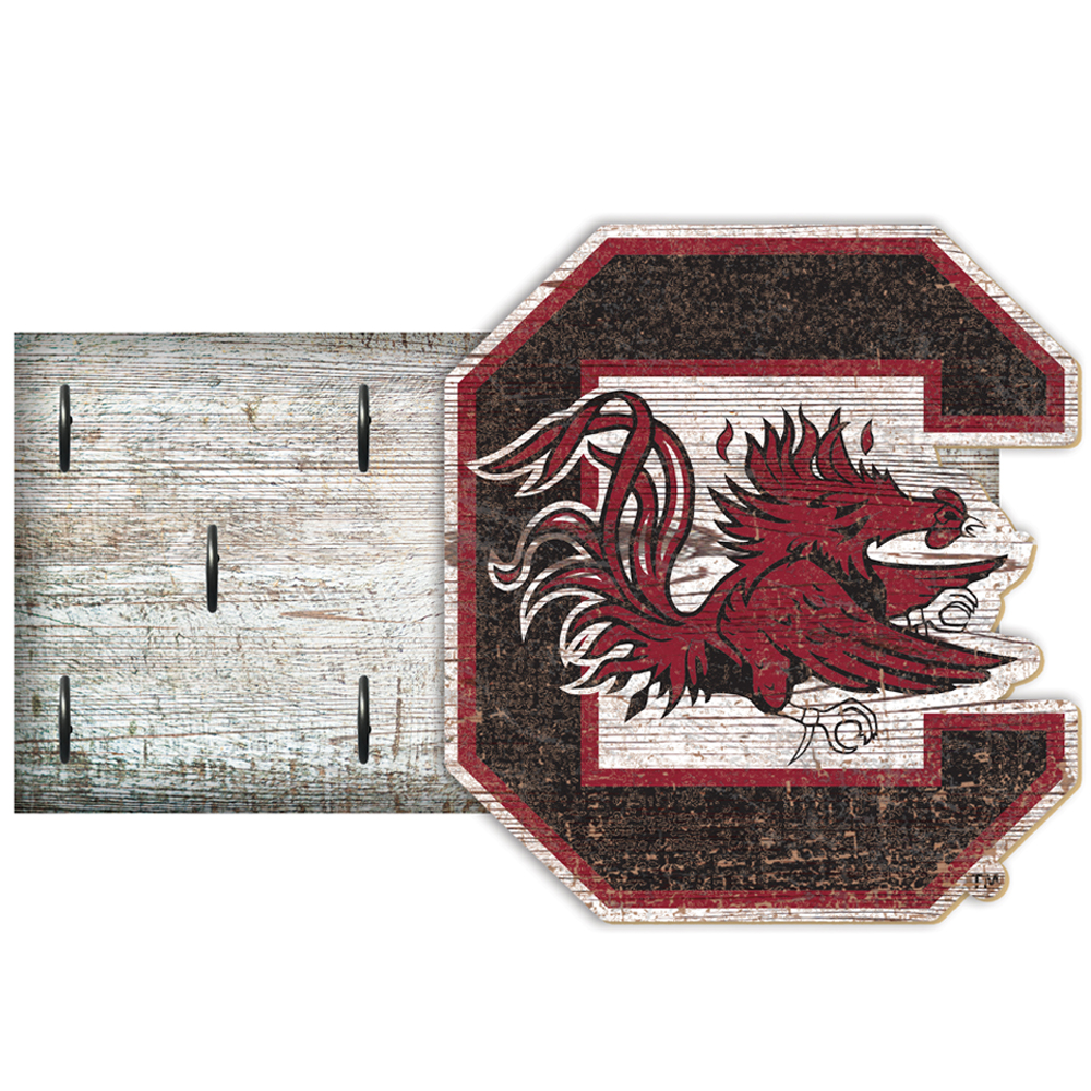South Carolina Gamecocks 6" x 12" Mounted Key Holder
