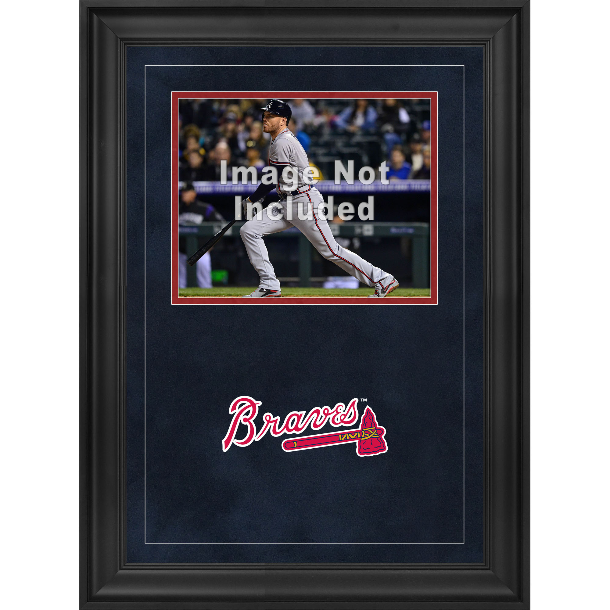 Atlanta Braves Deluxe Framed 8" x 10" Horizontal Photograph Frame with Team Logo