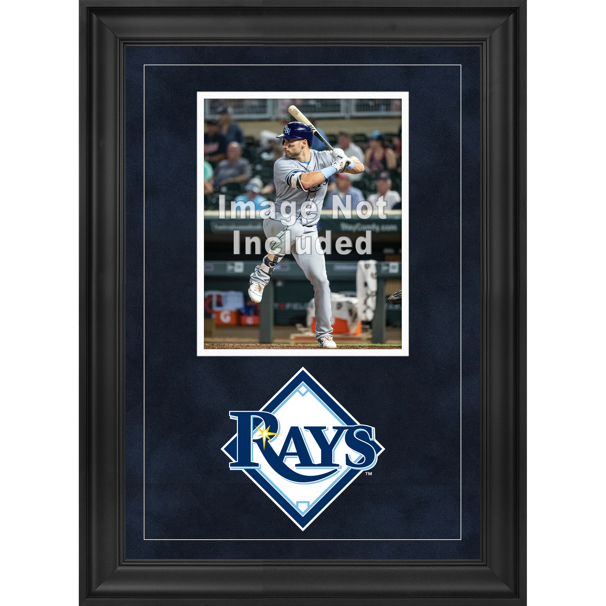 Tamp Bay Rays Deluxe Framed 8" x 10" Vertical Photograph Frame with Team Logo