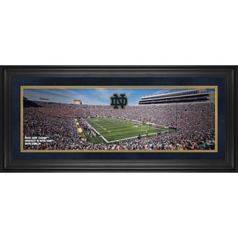Notre Dame Fighting Irish Framed 10" x 30" Notre Dame Stadium Panoramic Photograph