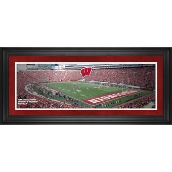 Wisconsin Badgers Framed 10" x 30" Camp Randall Stadium Panoramic Photograph