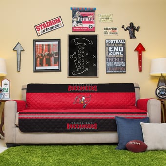 Red Tampa Bay Buccaneers Sofa Protector