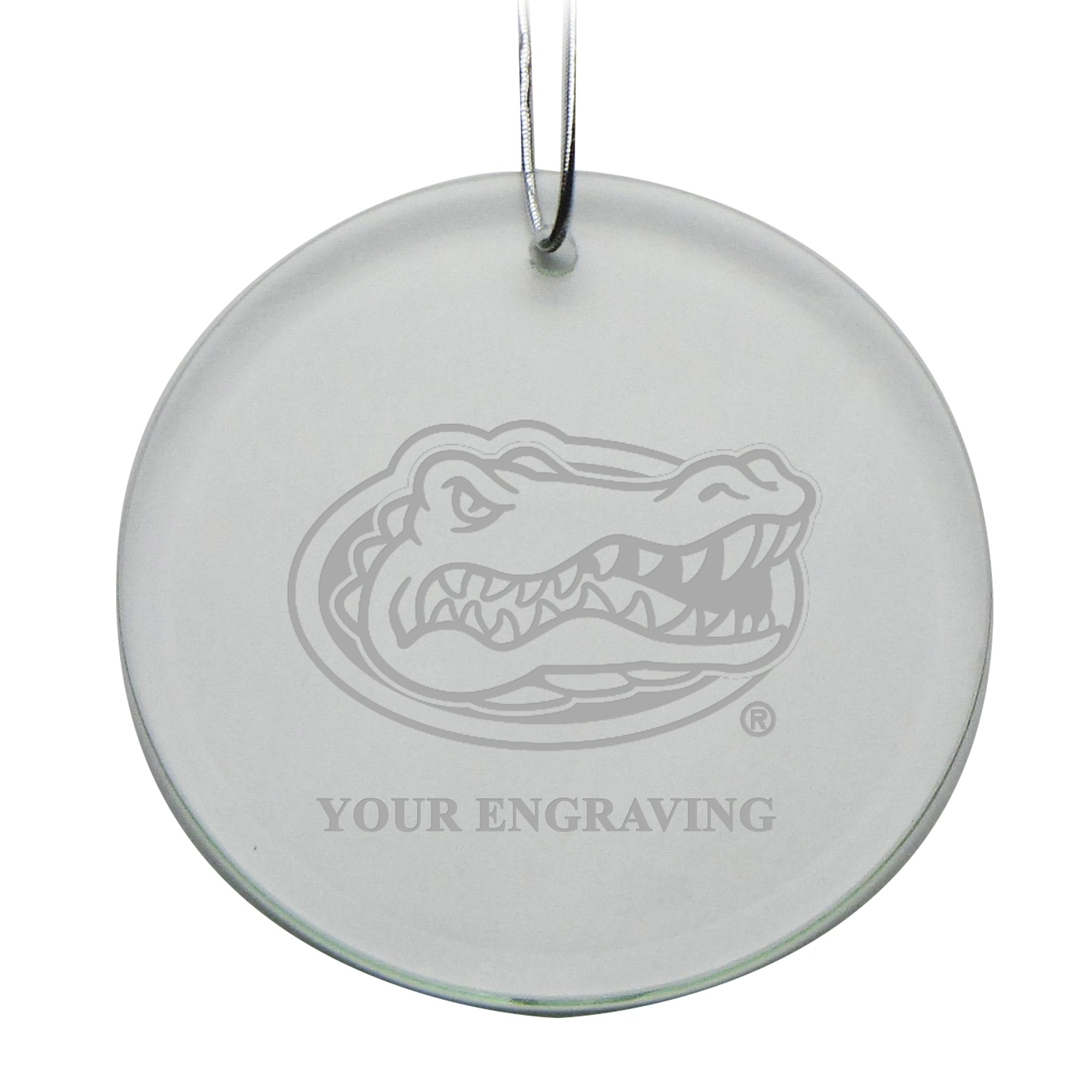 Florida Gators Round Crystal Personalized Ornament