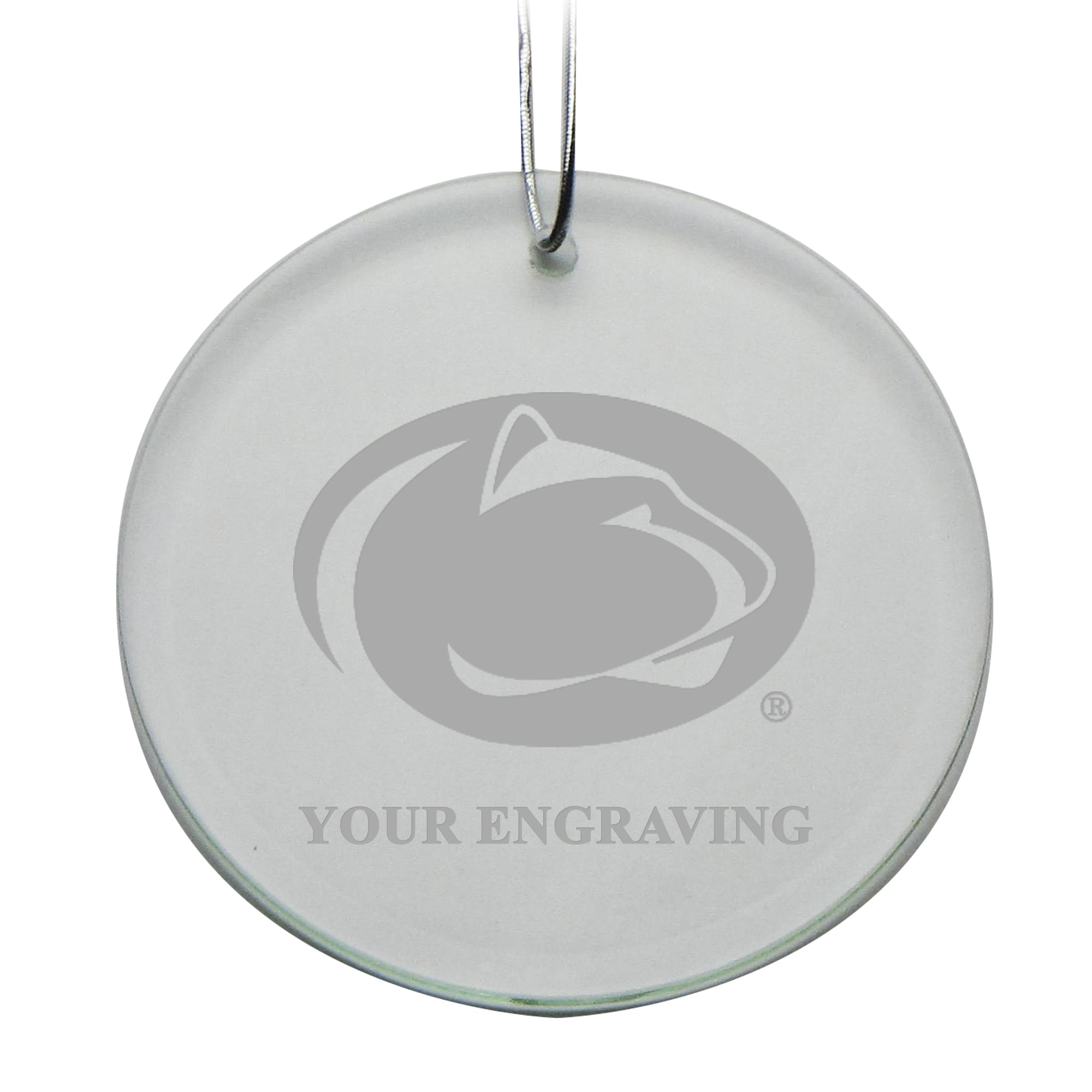 Penn State Nittany Lions Round Crystal Personalized Ornament