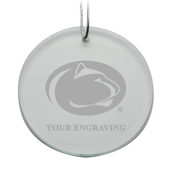 Penn State Nittany Lions Round Crystal Personalized Ornament