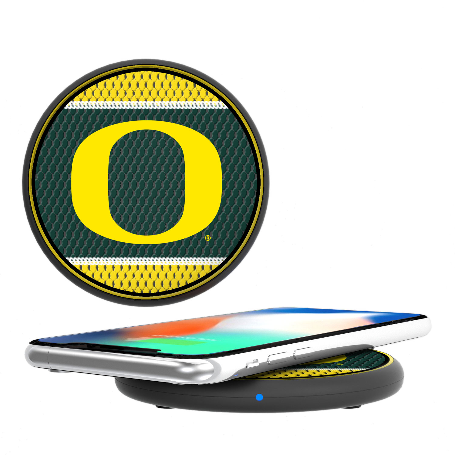 Keyscaper  Oregon Ducks 15 Watt Wireless Induction Charger