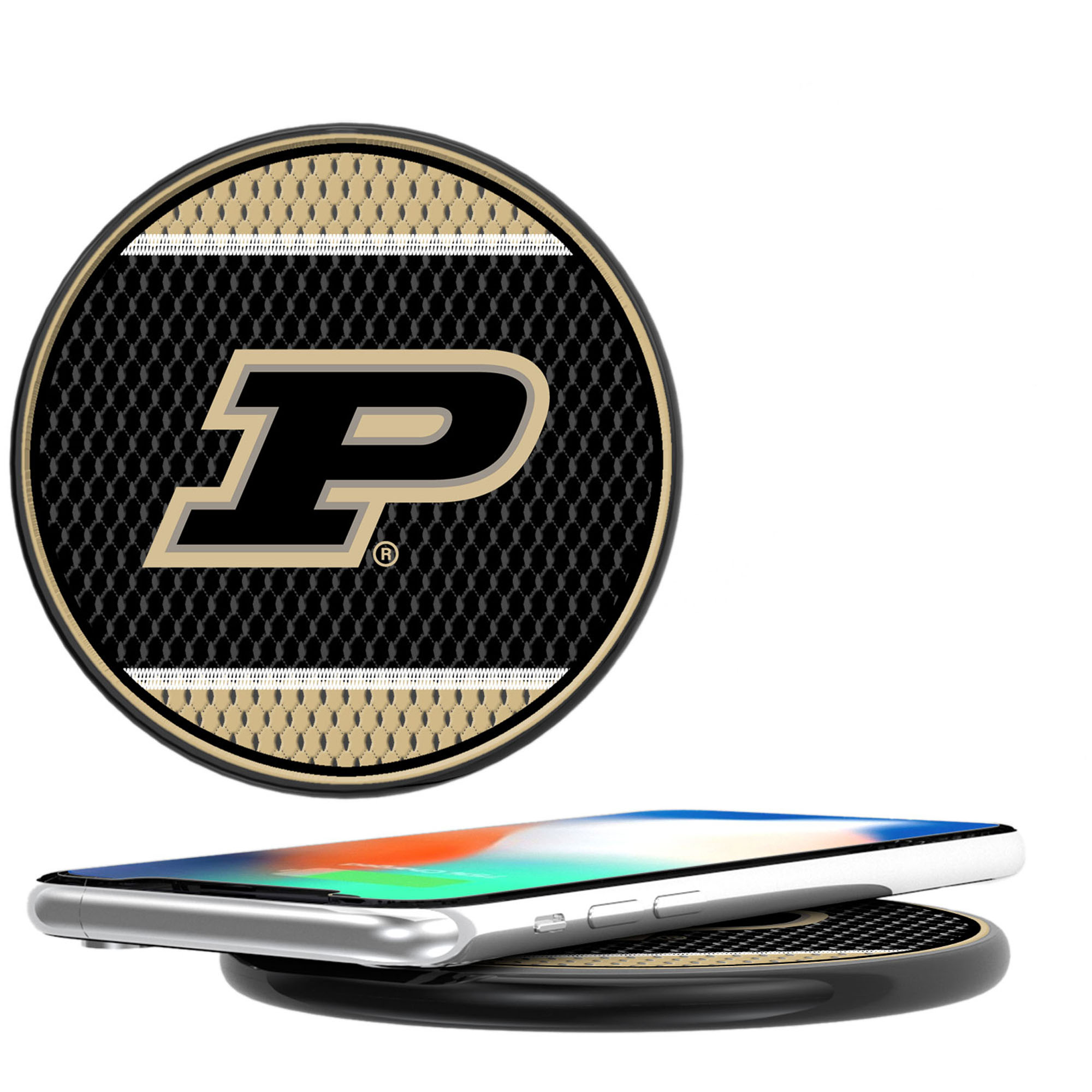 Keyscaper  Purdue Boilermakers 15 Watt Wireless Induction Charger