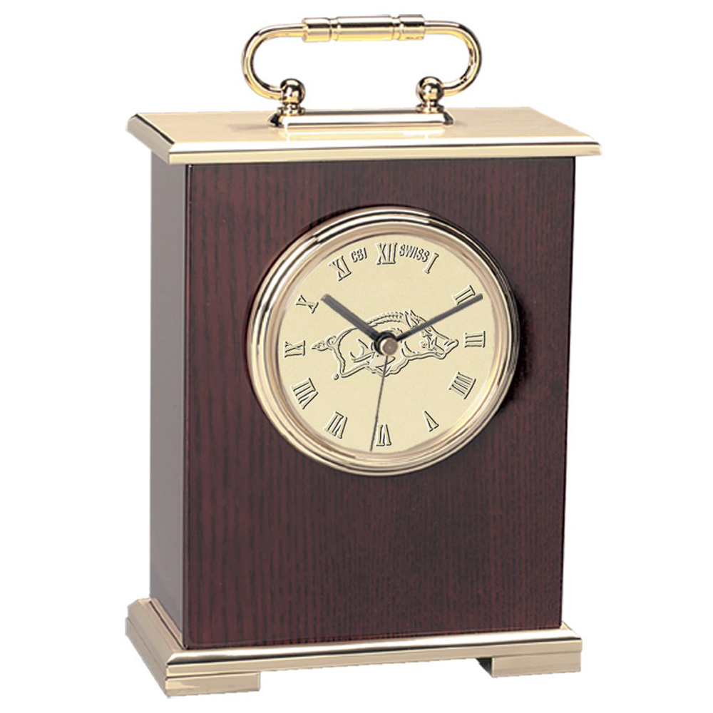 Arkansas Razorbacks Carriage Clock