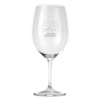 Joey Logano NASCAR 22oz Wine Glass
