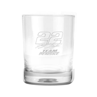 Joey Logano NASCAR 14oz Tumbler Glass