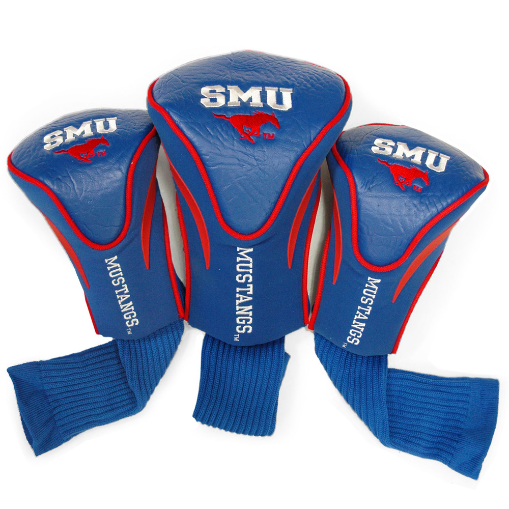 SMU Mustangs 3-Pack Contour Headcover Set