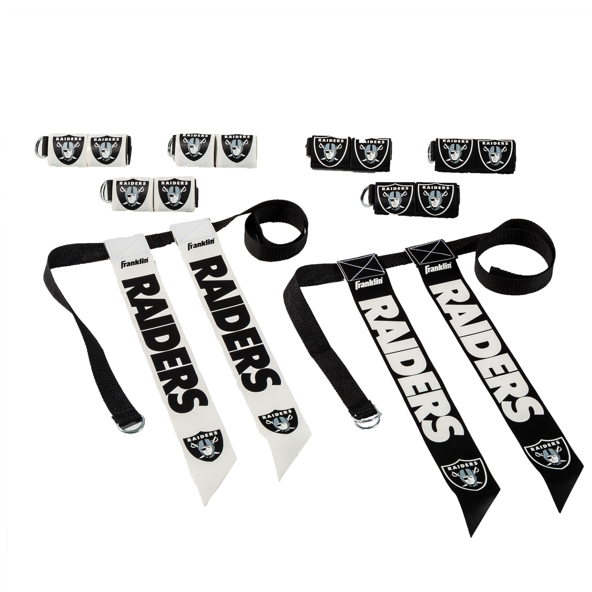Youth Franklin Sports Las Vegas Raiders NFL Flag Football Set