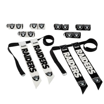Youth Franklin Sports Las Vegas Raiders NFL Flag Football Set