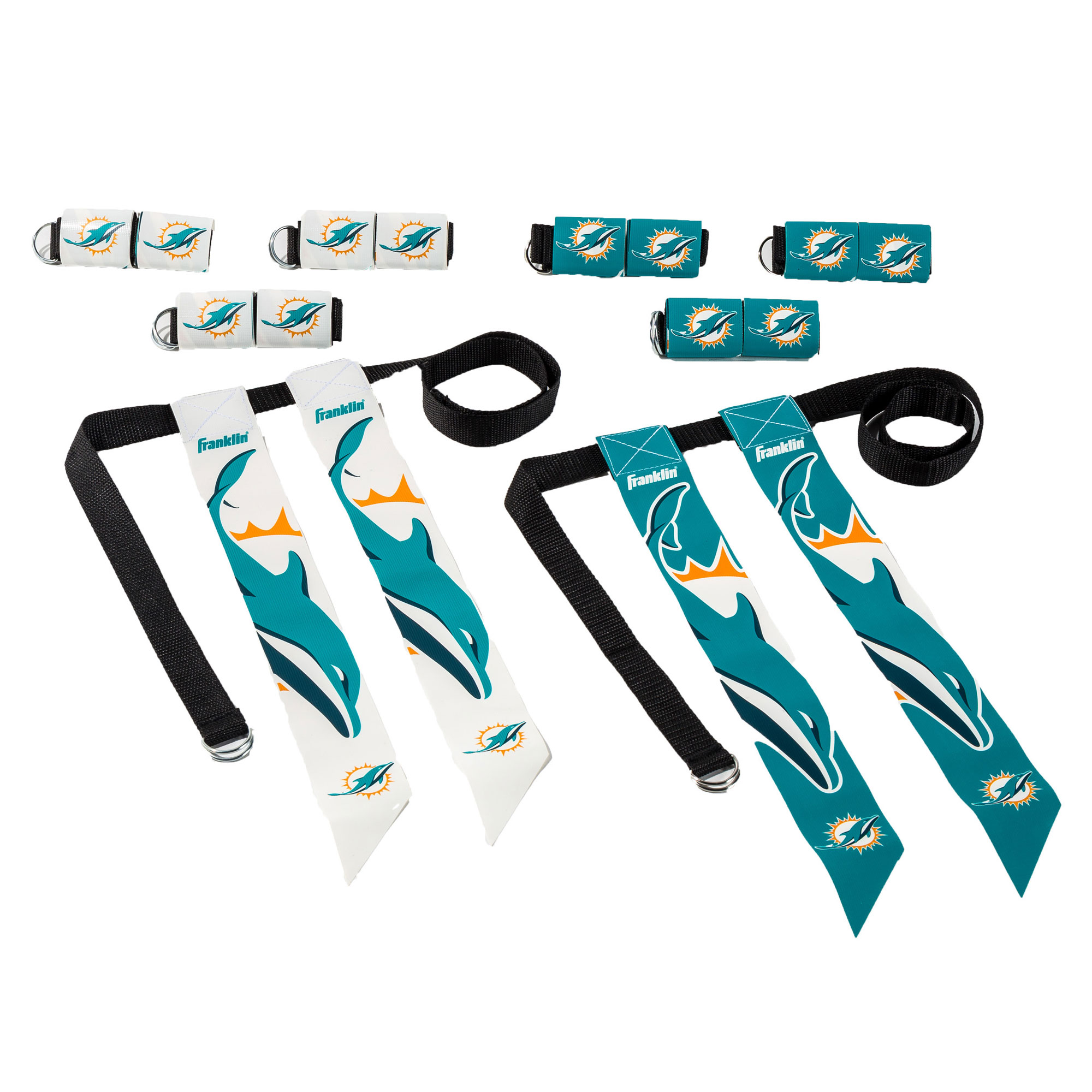 Youth Franklin Sports Miami Dolphins NFL Flag Football Set