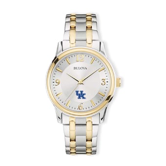 Bulova Silver/Gold Kentucky Wildcats Classic Two-Tone Round Watch
