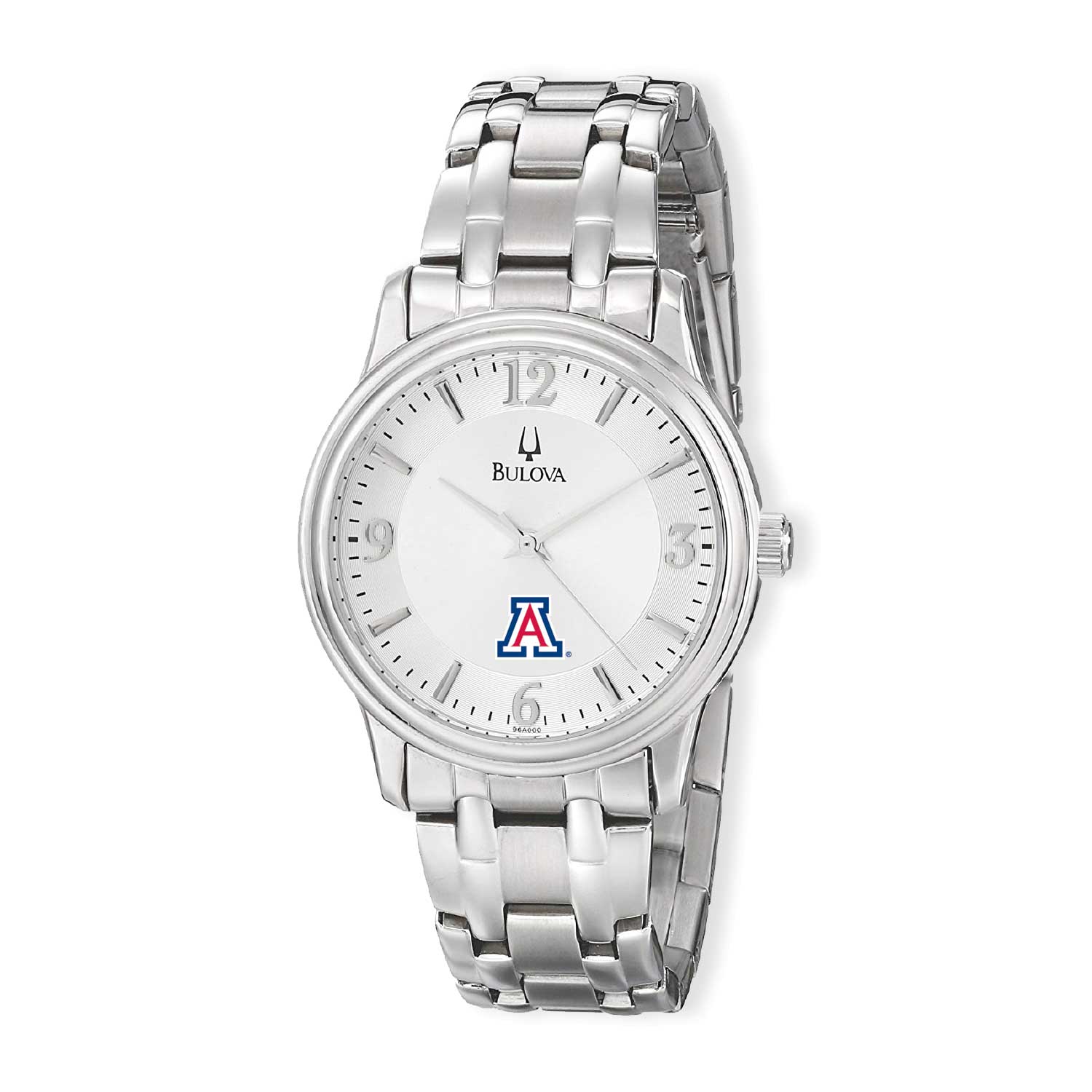 Men's Bulova Silver Arizona Wildcats Stainless Steel Quartz Watch