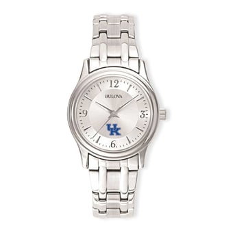 Women's Silver Kentucky Wildcats Stainless Steel Quartz Watch