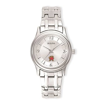 Women's Silver Maryland Terrapins Stainless Steel Quartz Watch