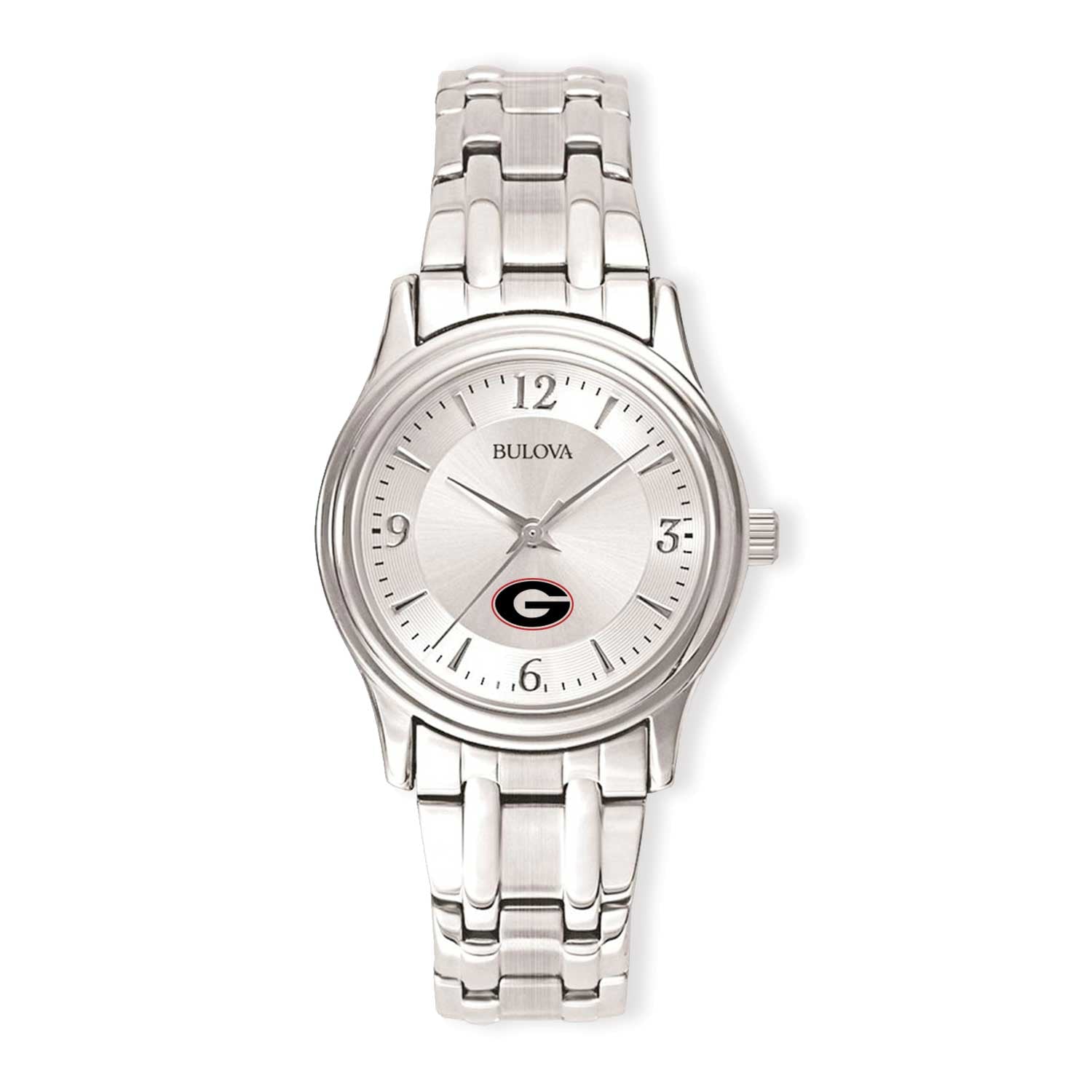 Women's Silver Georgia Bulldogs Stainless Steel Quartz Watch