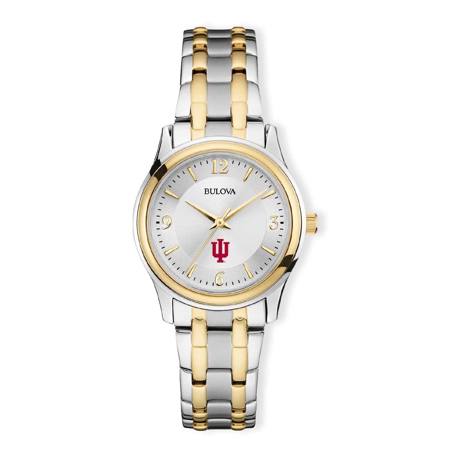 Women's Bulova Silver/Gold Indiana Hoosiers Classic Two-Tone Round Watch