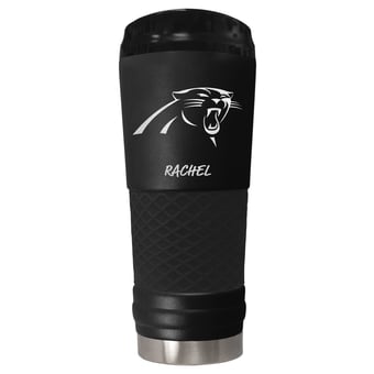 Black Carolina Panthers 24oz. Personalized Stealth Draft Beverage Cup