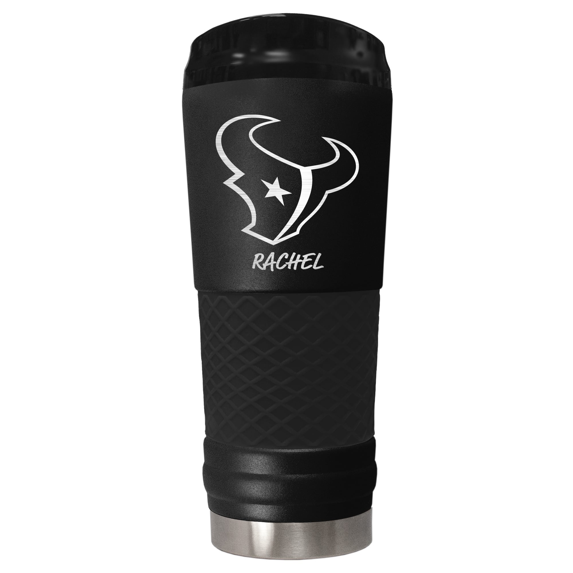 Black Houston Texans 24oz. Personalized Stealth Draft Beverage Cup