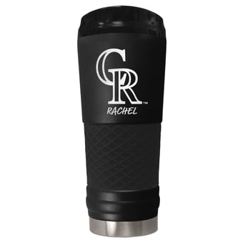 Black Colorado Rockies 24oz. Personalized Stealth Draft Beverage Cup