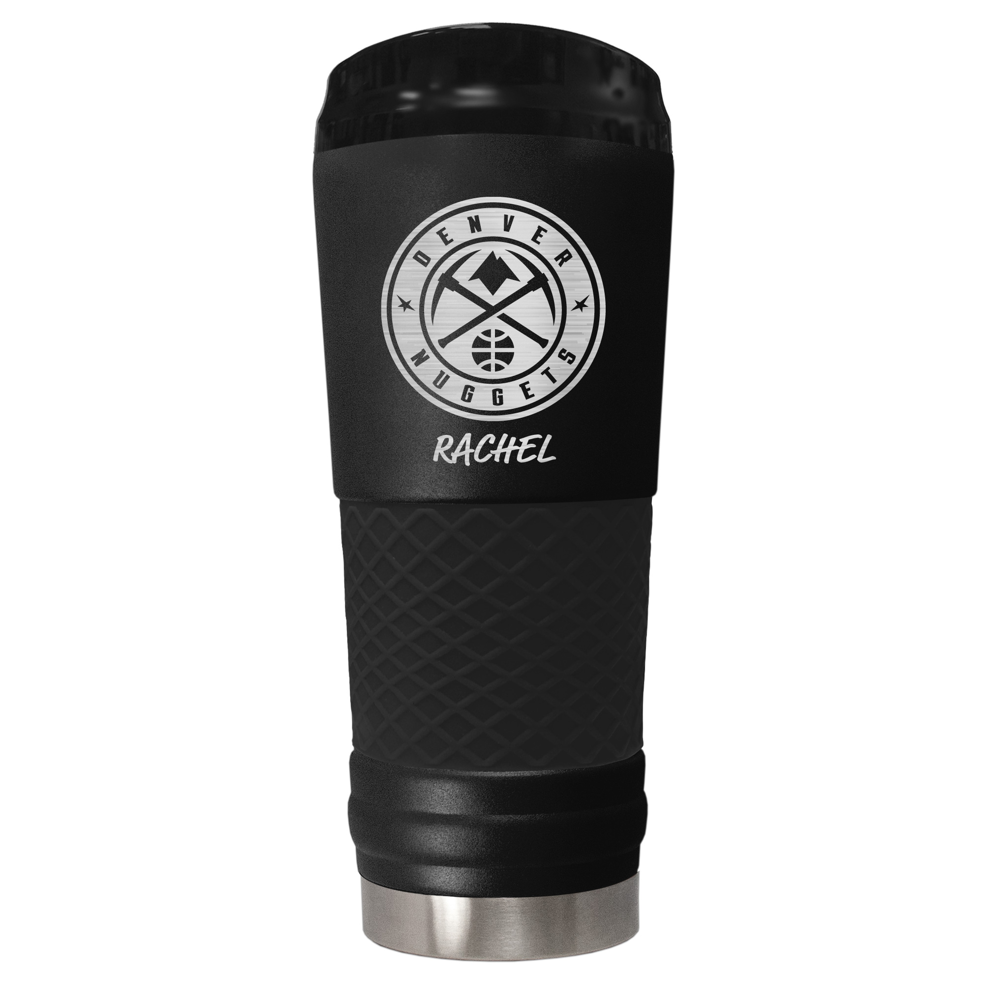 Black Denver Nuggets 24oz. Personalized Stealth Draft Beverage Cup