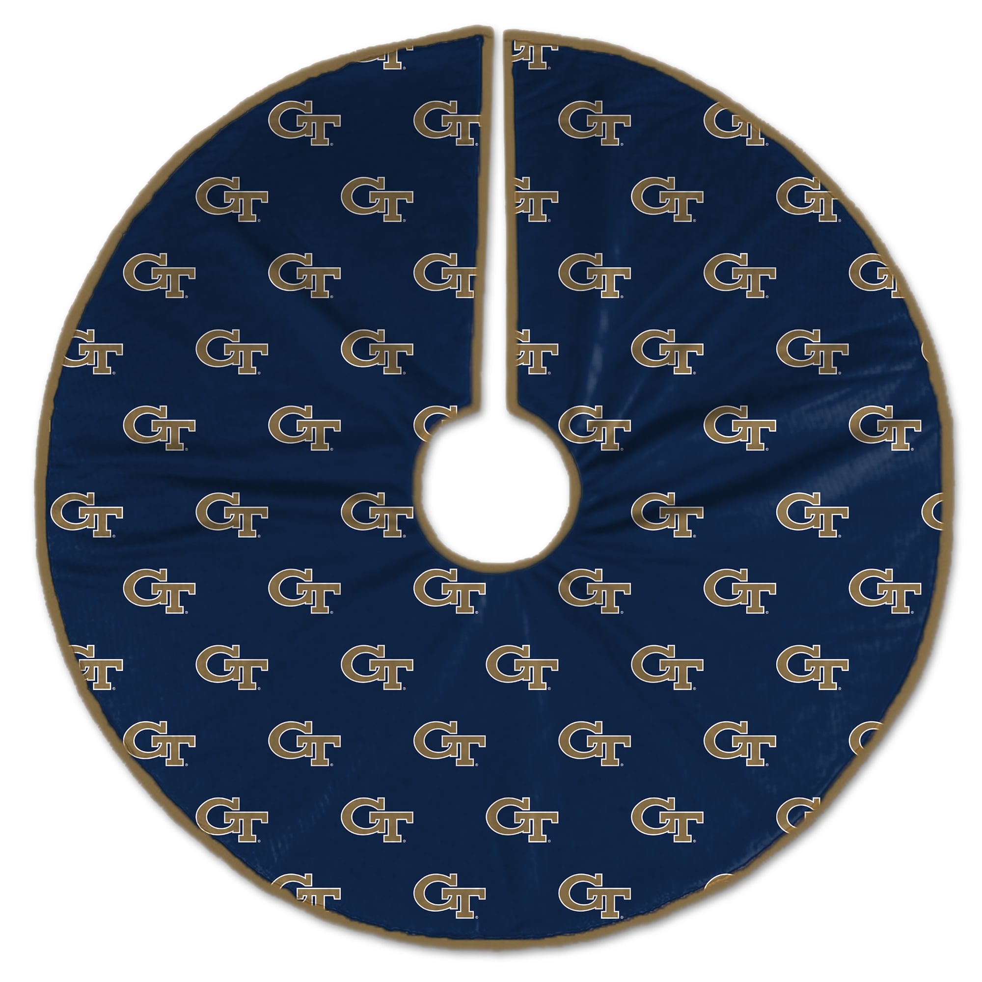 Georgia Tech Yellow Jackets Microplush Christmas Tree Skirt