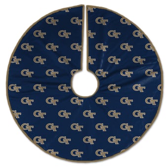 Georgia Tech Yellow Jackets Microplush Christmas Tree Skirt