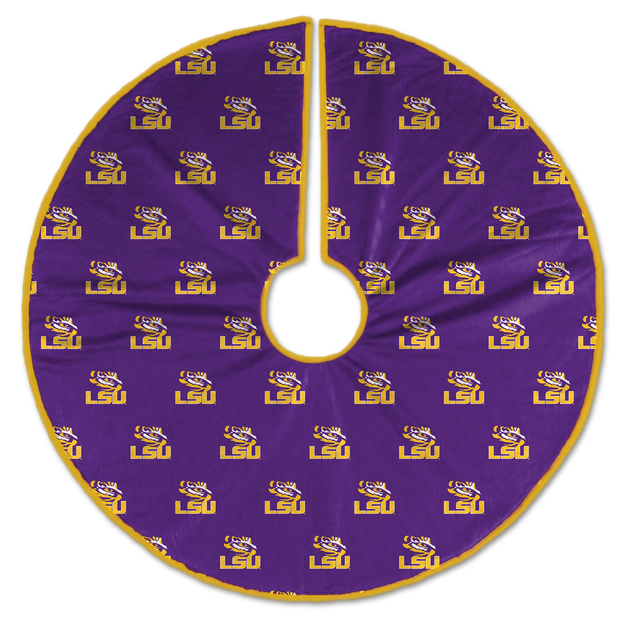 LSU Tigers Microplush Christmas Tree Skirt