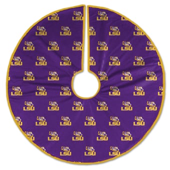 LSU Tigers Microplush Christmas Tree Skirt