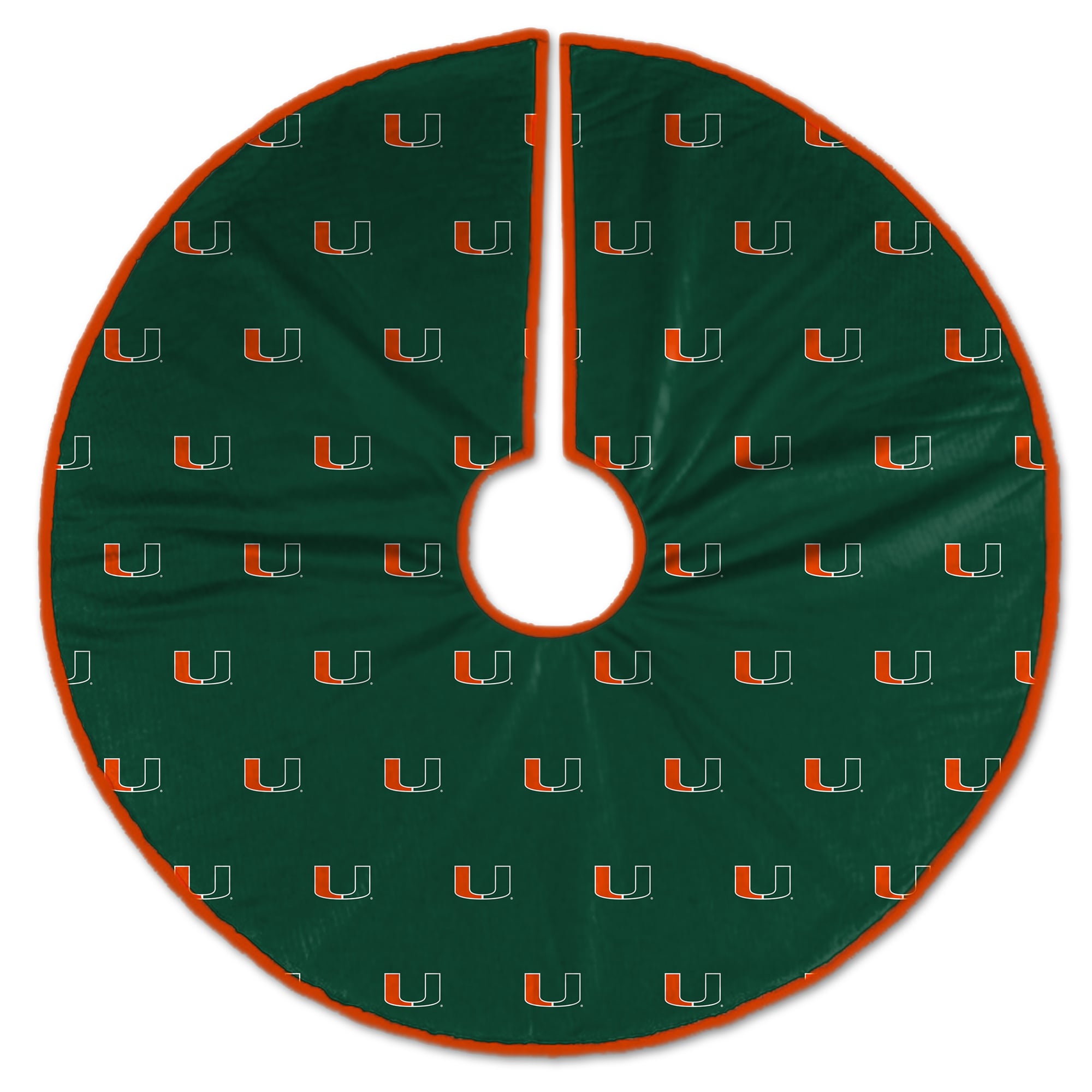 Miami Hurricanes Microplush Christmas Tree Skirt