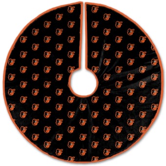 Baltimore Orioles Microplush Christmas Tree Skirt