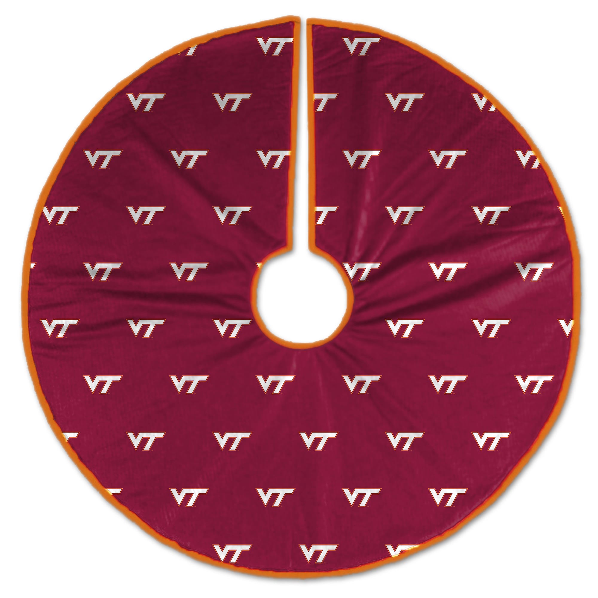 Virginia Tech Hokies Microplush Christmas Tree Skirt