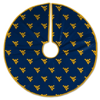 West Virginia Mountaineers Microplush Christmas Tree Skirt