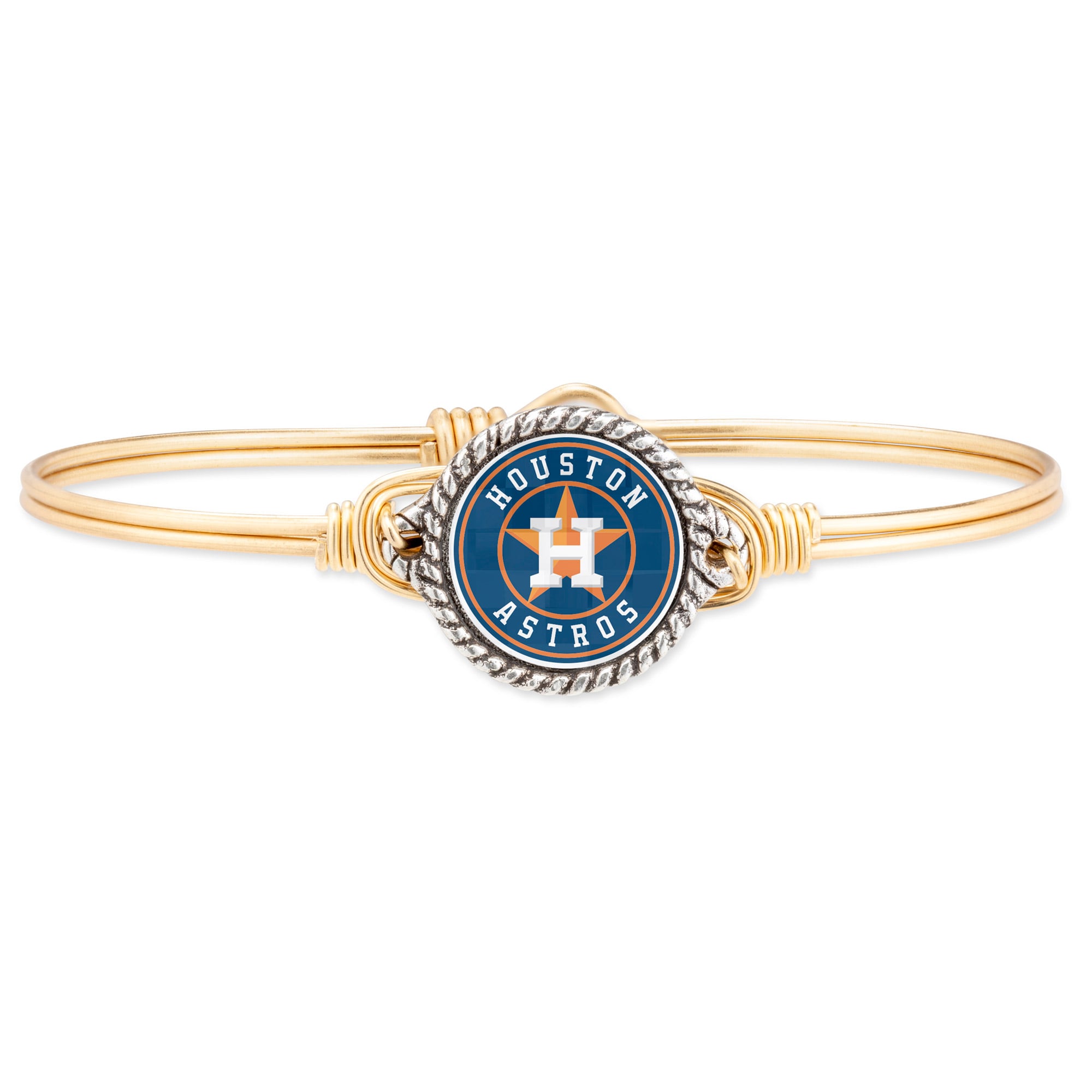 Women's Luca + Danni Gold Houston Astros Bangle Bracelet