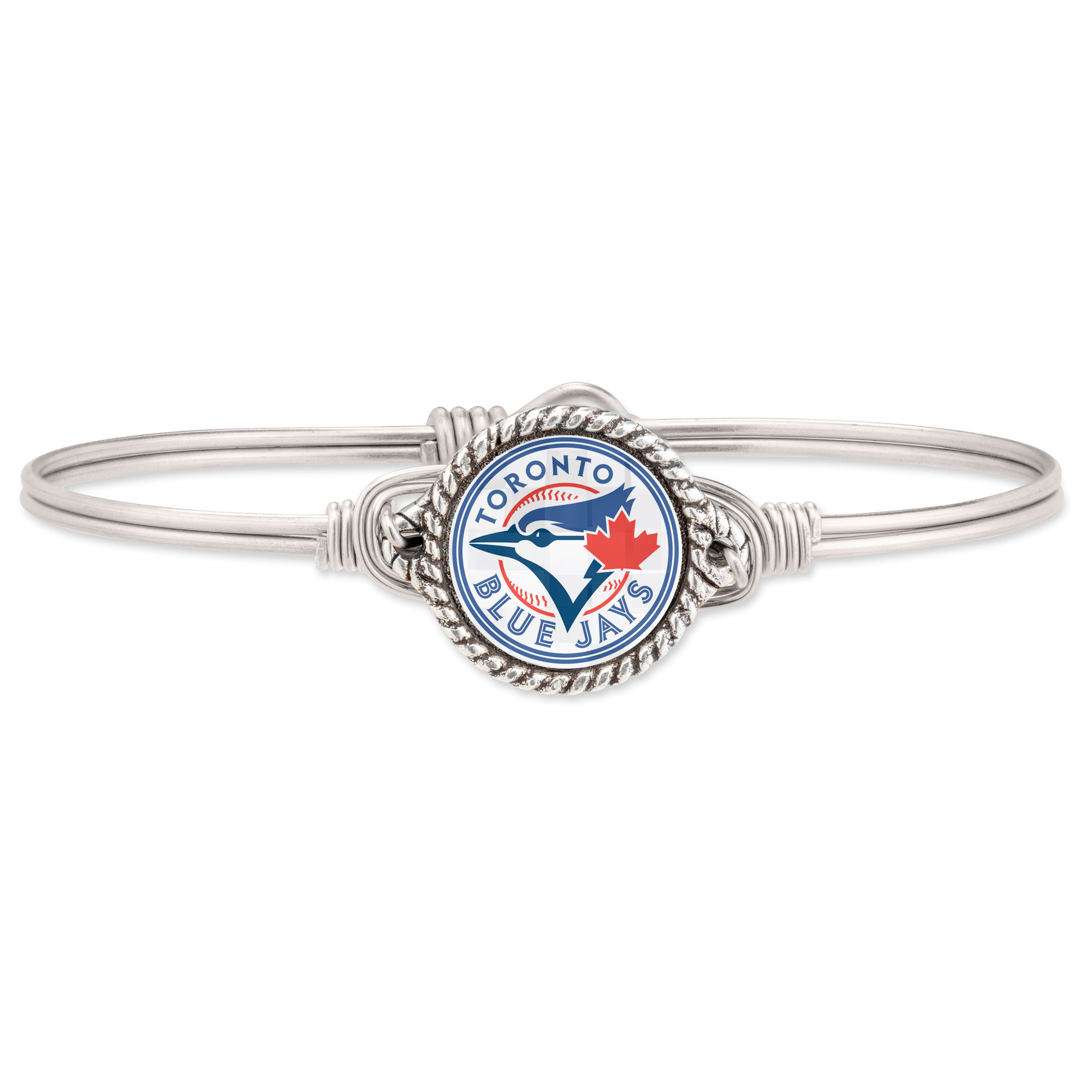 Women's Luca + Danni Silver Toronto Blue Jays Bangle Bracelet