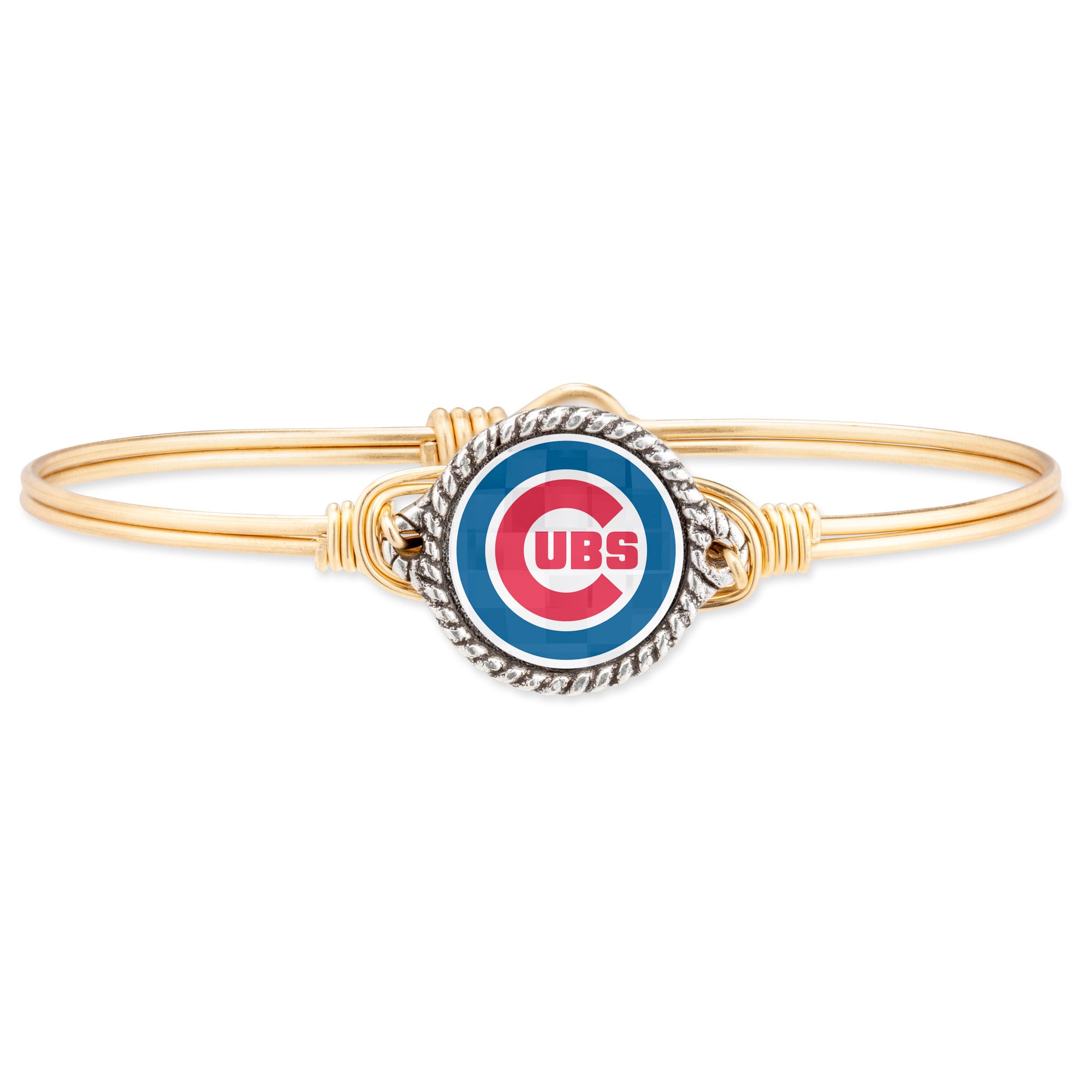 Women's Luca + Danni Gold Chicago Cubs Bangle Bracelet