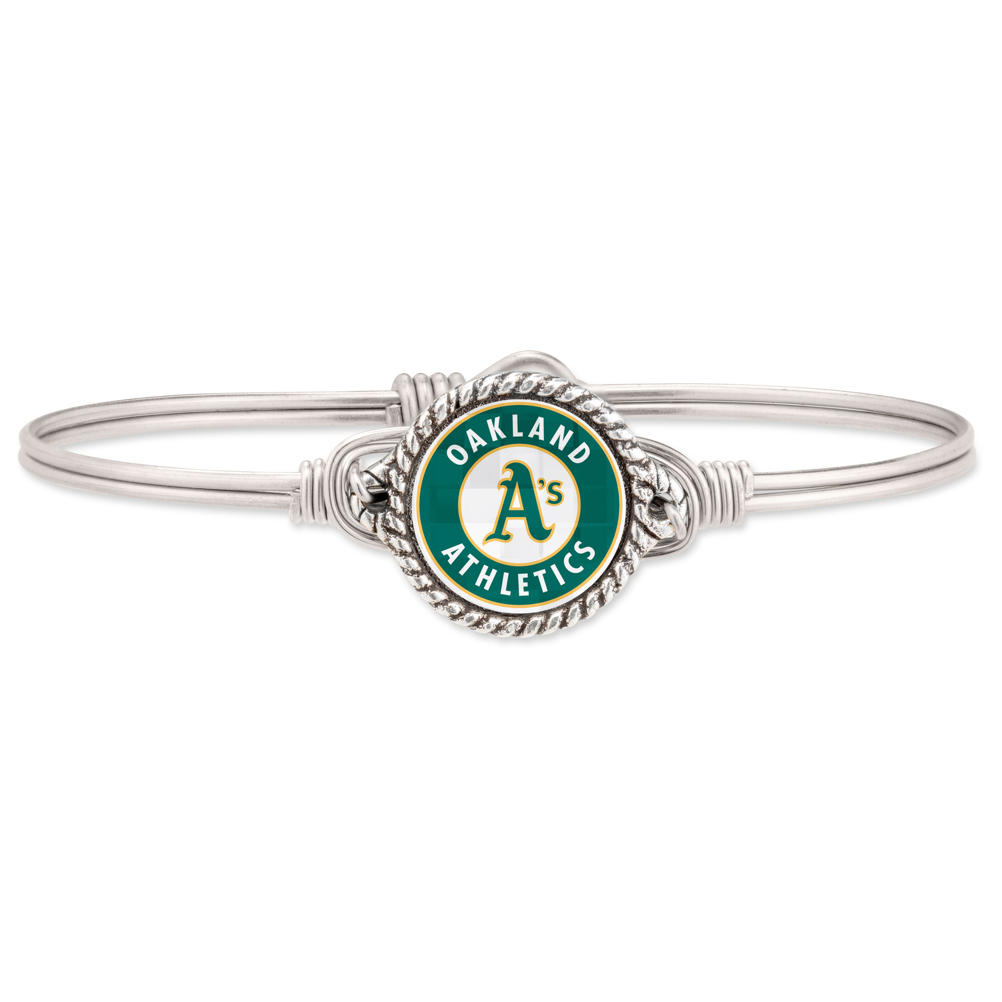 Women's Luca + Danni Silver Athletics Bangle Bracelet