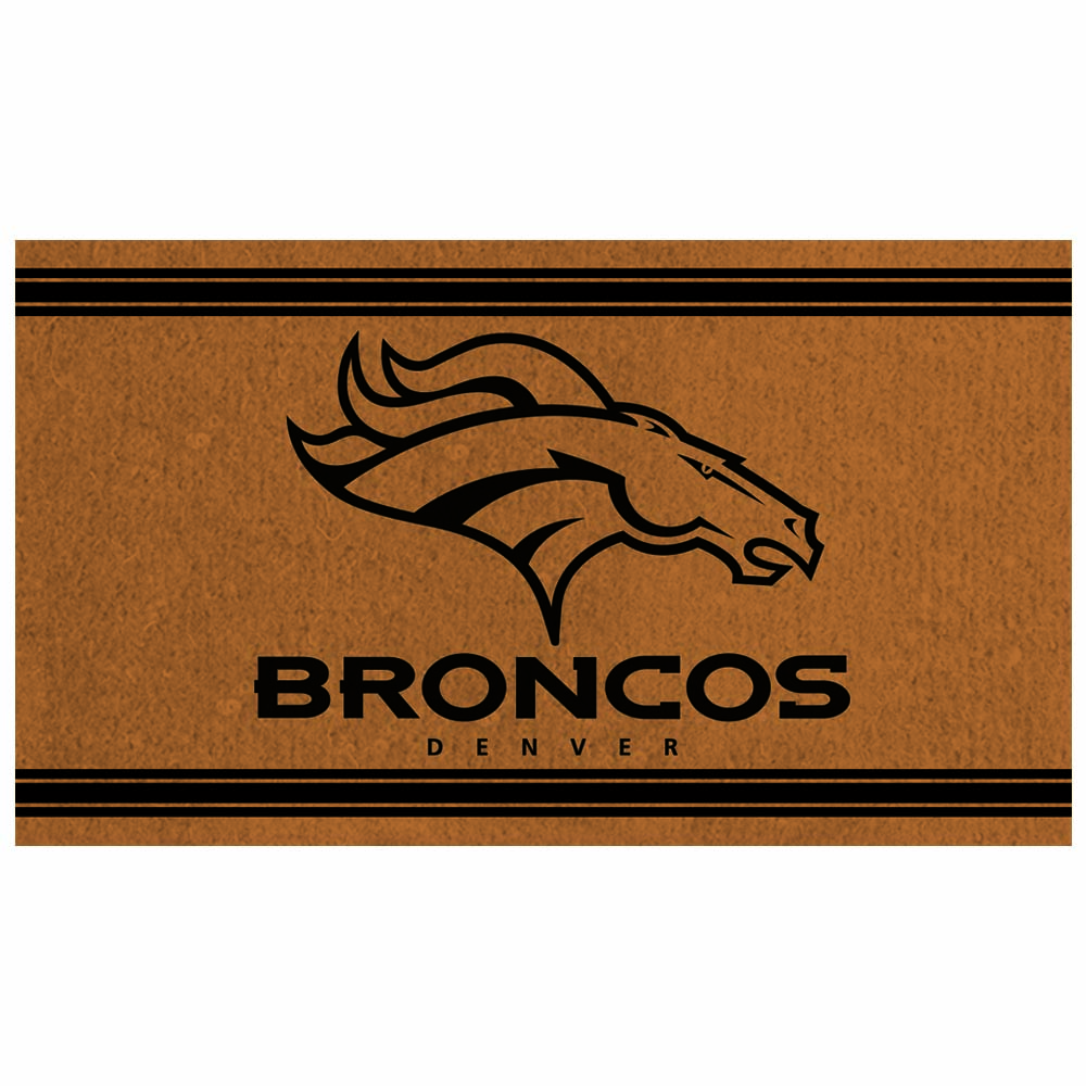 Denver Broncos 16" x 28" Logo Turf Mat