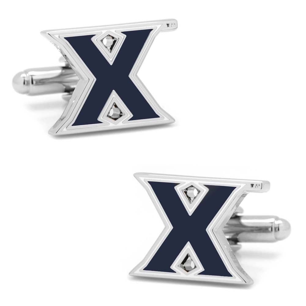 Men's Navy Xavier Musketeers Cufflinks