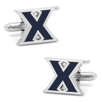 Men's Navy Xavier Musketeers Cufflinks