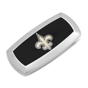 Men's Black New Orleans Saints Cushion Money Clip